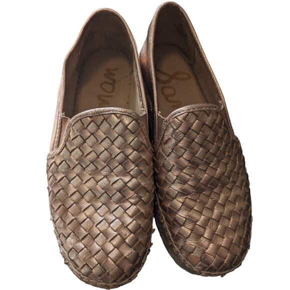 Sam Edelman Rose Gold Catherine Woven Platform Espadrilles 5 1/2 - Picture 3 of 11